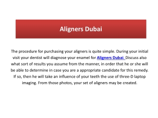 aligners dubai