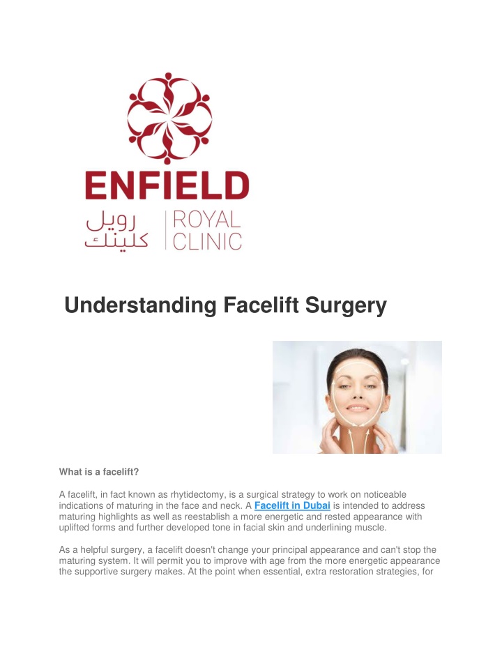 understanding facelift surgery