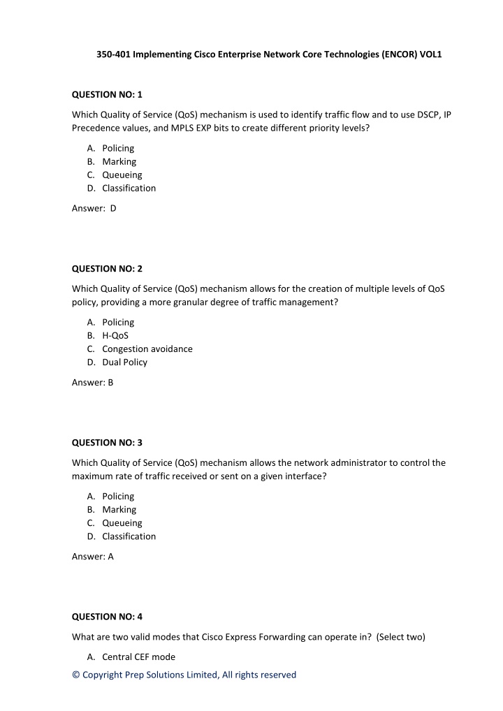 350 401 implementing cisco enterprise network