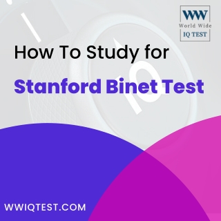 Tips for taking the stanford binet test