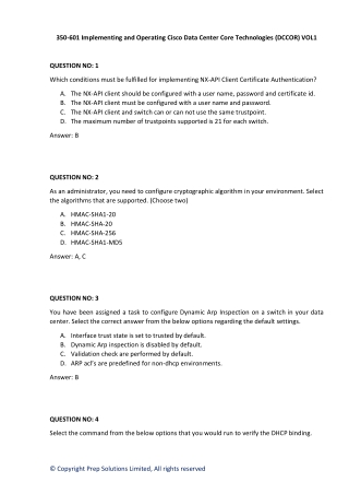 350-601 VOL1-Question