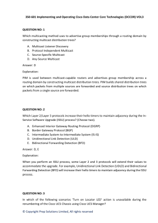 350 601 implementing and operating cisco data