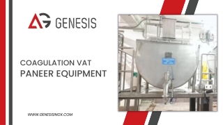 Coagulation Vat | Paneer Equipment | Alfa Genesis Inox Pvt. Ltd.