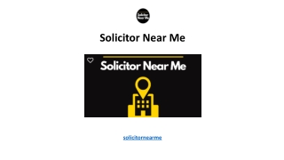 Solicitor Near Me