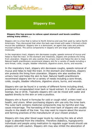 slippery elm