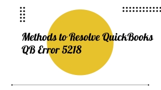 What is meant by Error 15218 in Quickbooks?