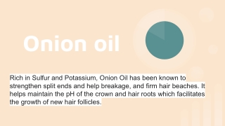 onion oil