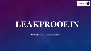 leakproof in