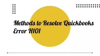 Quickbooks Error H101