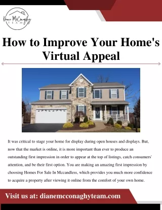 How to Improve Your Home's Virtual Appeal