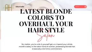 Update your hairstyle with the newest blonde hues