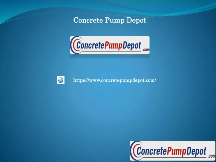 concrete pump depot