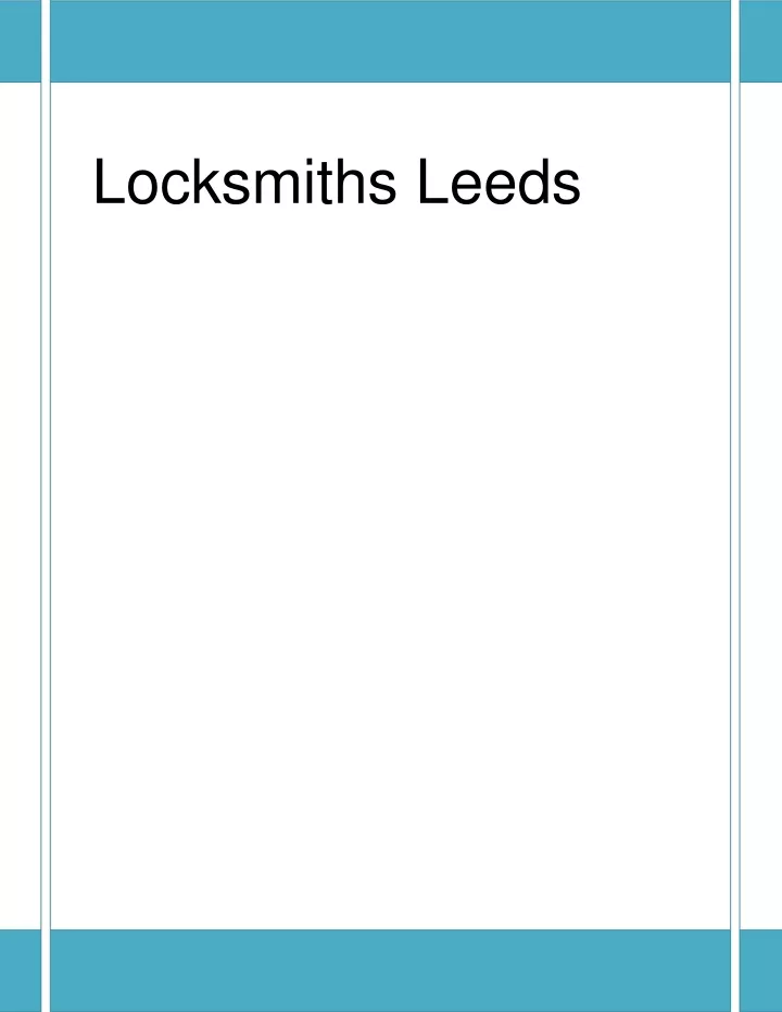 locksmiths leeds