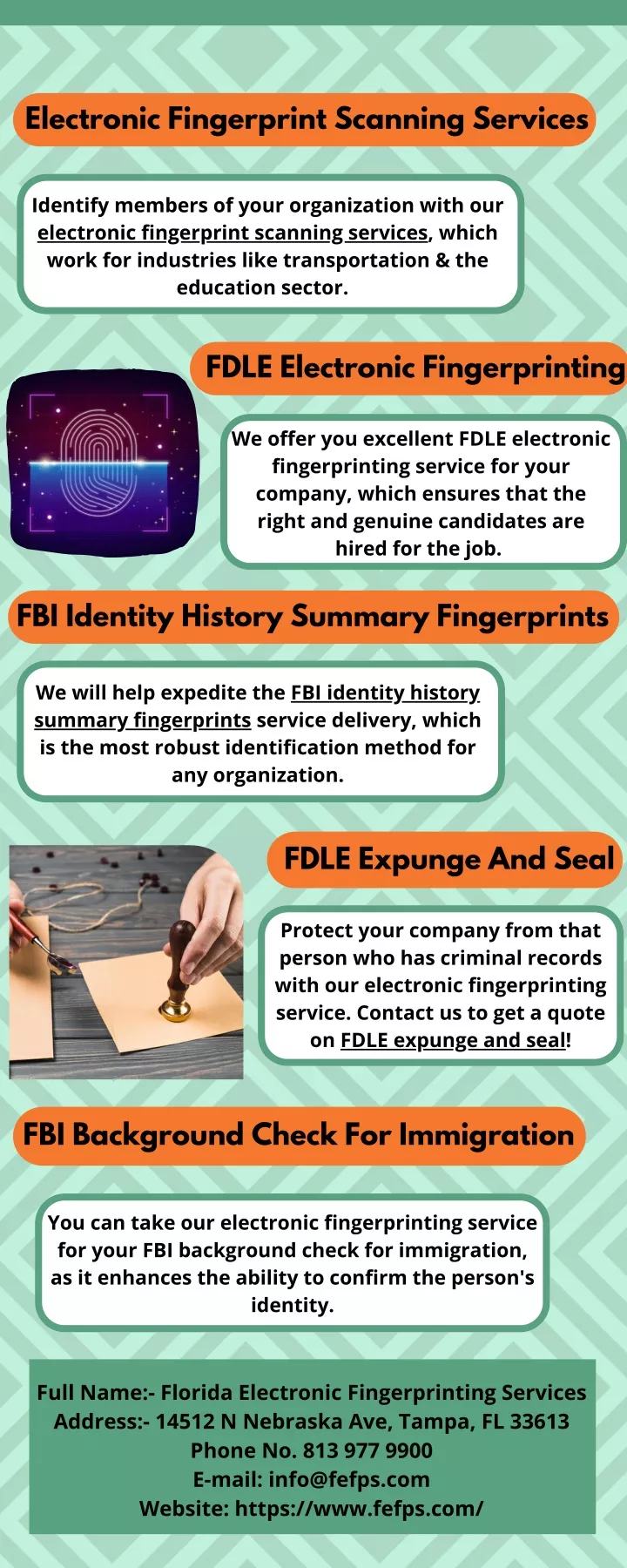 electronic fingerprint scanning services