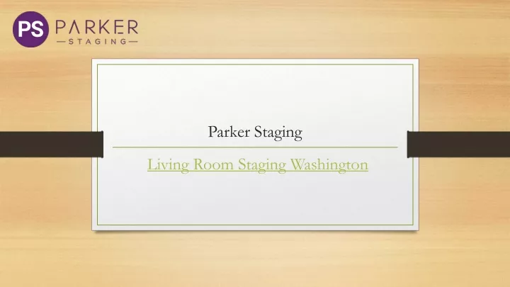 parker staging