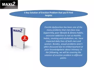 5 Key Solution of Erection Problem that you’ll Find Helpful