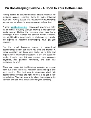 VA Bookkeeping Service