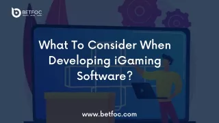 Igaming Software Development Company