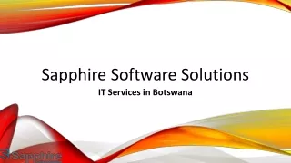 sapphire software solutions