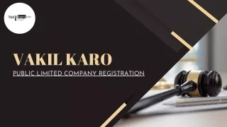 Public Limited Company Registration