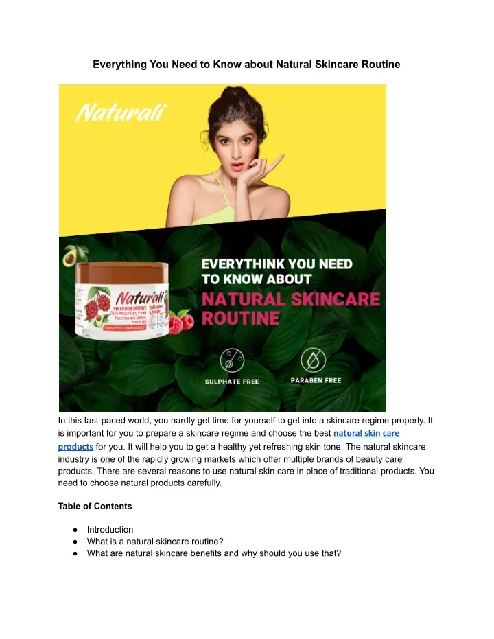 everything you need to know about natural