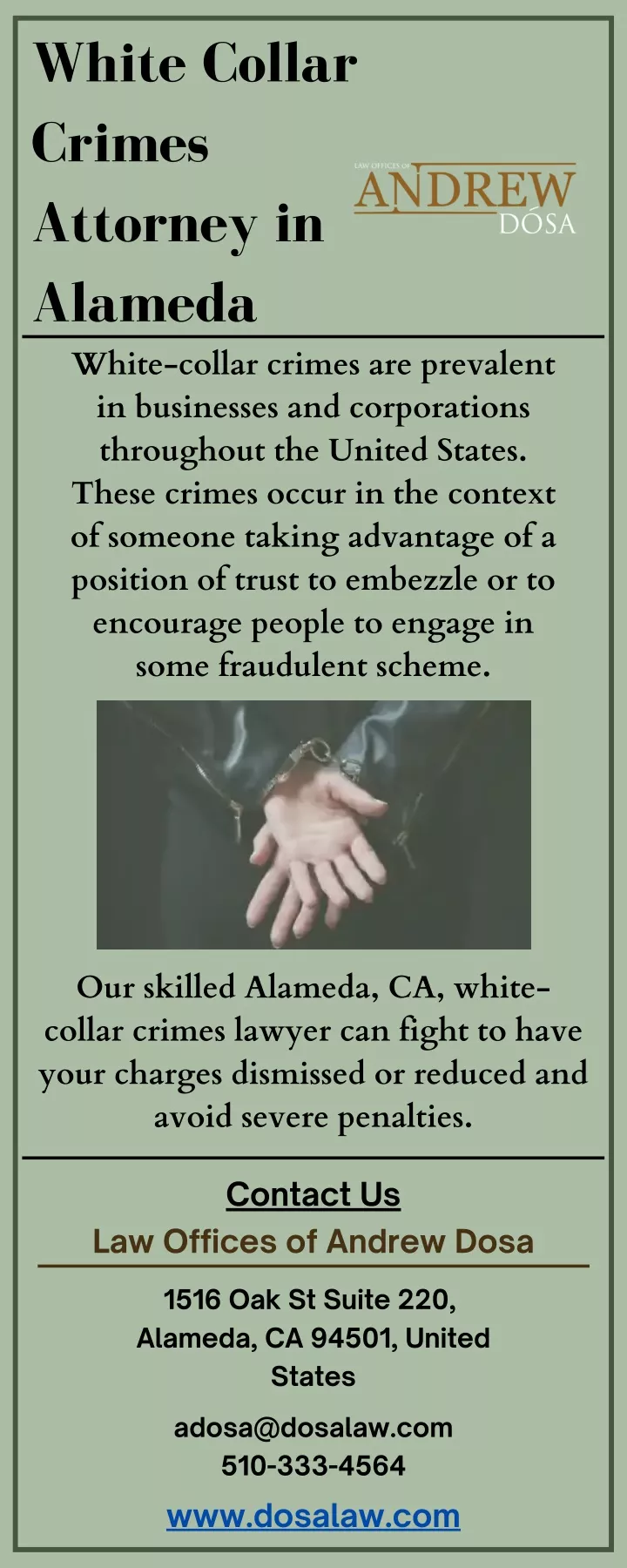 white collar crimes attorney in alameda white