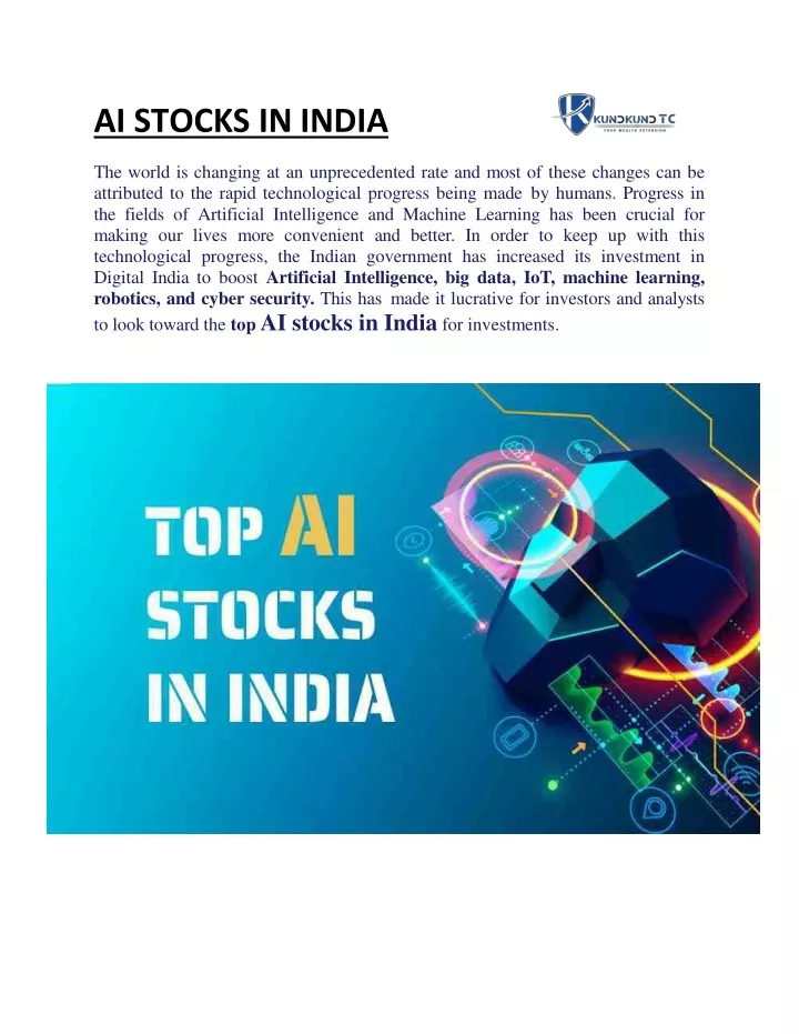 ai stocks in india