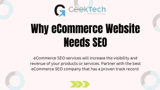 Why eCommerce Website Needs SEO