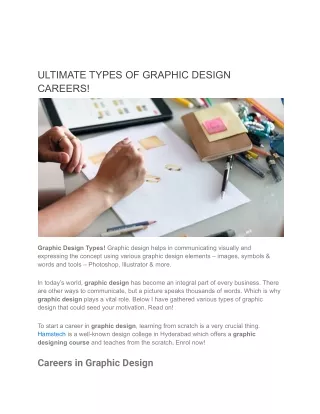 ultimate types of graphic design careers