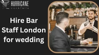 Bar Staff Hire London