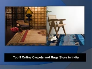 Top 5 Online Carpets and Rugs Store in India