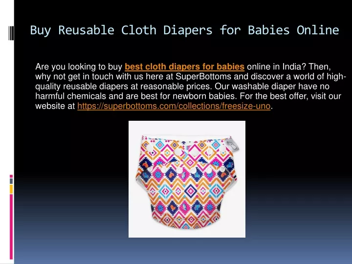 buy reusable cloth diapers for babies online