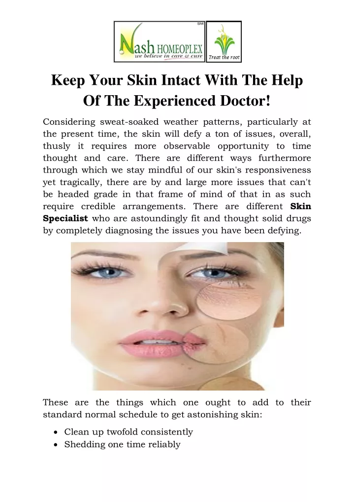 keep your skin intact with the help