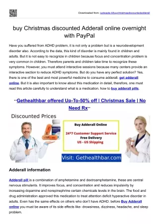 buy Christmas discounted Adderall online overnight with PayPal