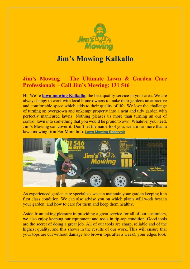 jim s mowing kalkallo