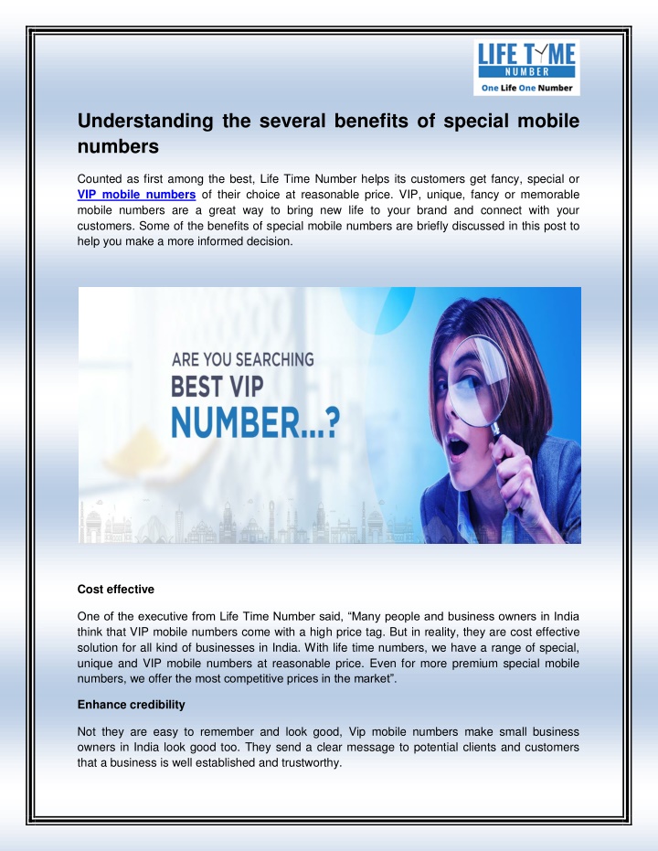 understanding the several benefits of special