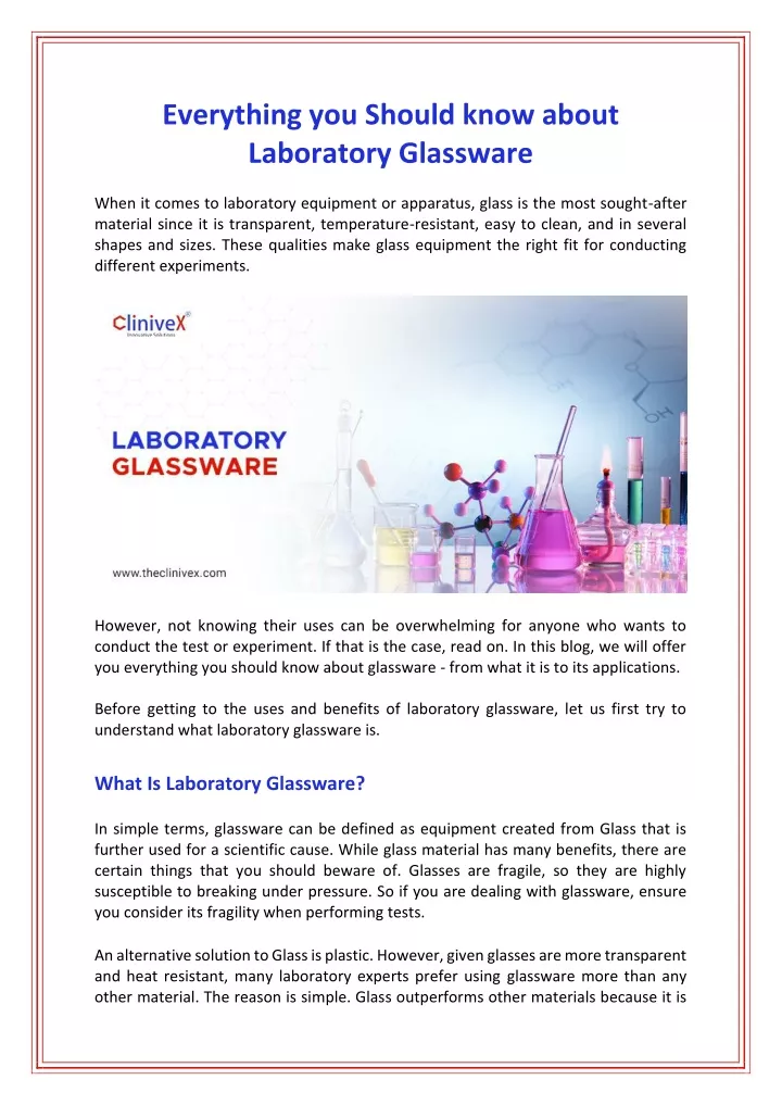 everything you should know about laboratory