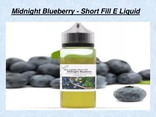 Midnight Blueberry - Short Fill E Liquid