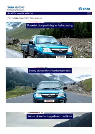 Tata Yodha Single Cabin On Road Price | Features | Specifications | TATA SCV