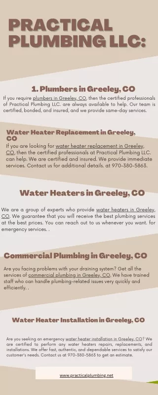 Commercial Plumbing in Greeley, CO