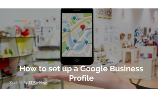 How to set up a Google Business Profile