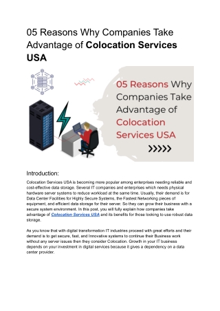 05 reasons why companies take advantage