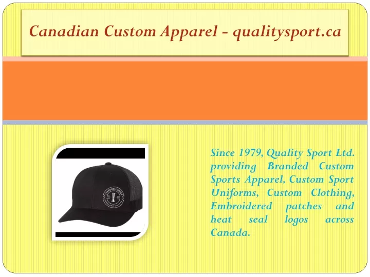 canadian custom apparel qualitysport ca