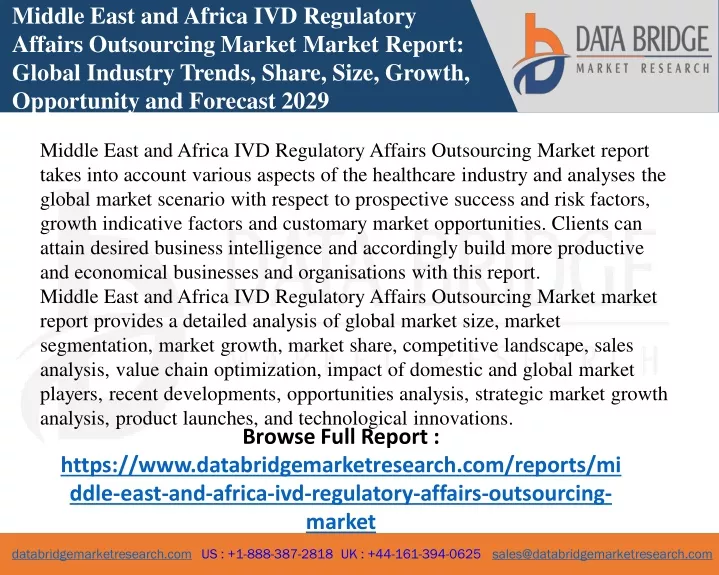middle east and africa ivd regulatory affairs