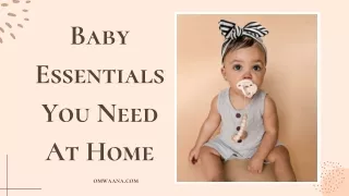 Baby Essentials You Need At Home