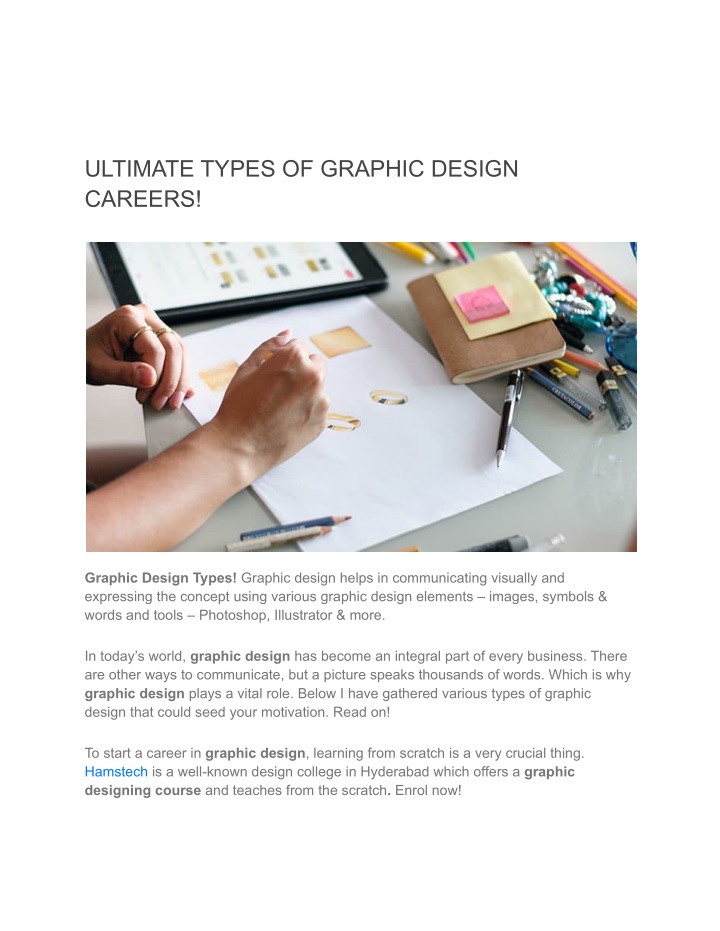 ultimate types of graphic design careers