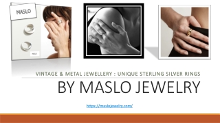 Unique Sterling Silver Rings - Maslo Jewelry