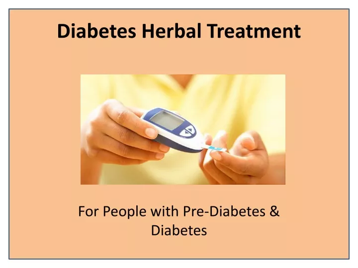 diabetes herbal treatment