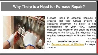 Why There is a Need for Furnace Repair