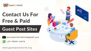 Contact Us For Free & Paid Guest Post Sites
